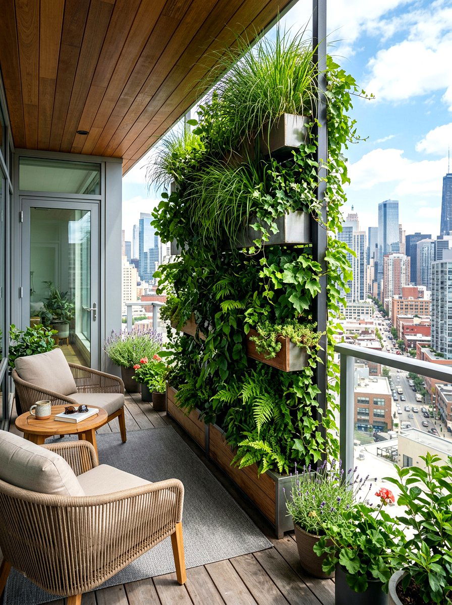 Balcony Privacy Green Screen - 30 living wall ideas