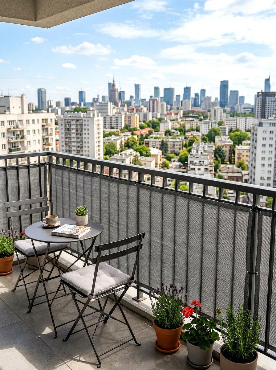 Balcony Privacy Mesh Screen - 30 porch privacy screen ideas