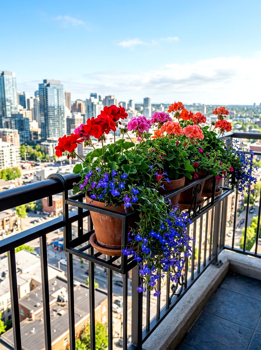 Balcony Railing Plant Shelf - 30 vertical garden shelf ideas