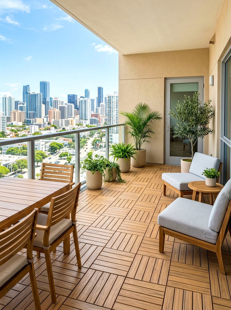 Balcony Sand Toned Patio - 30 sand toned patio ideas