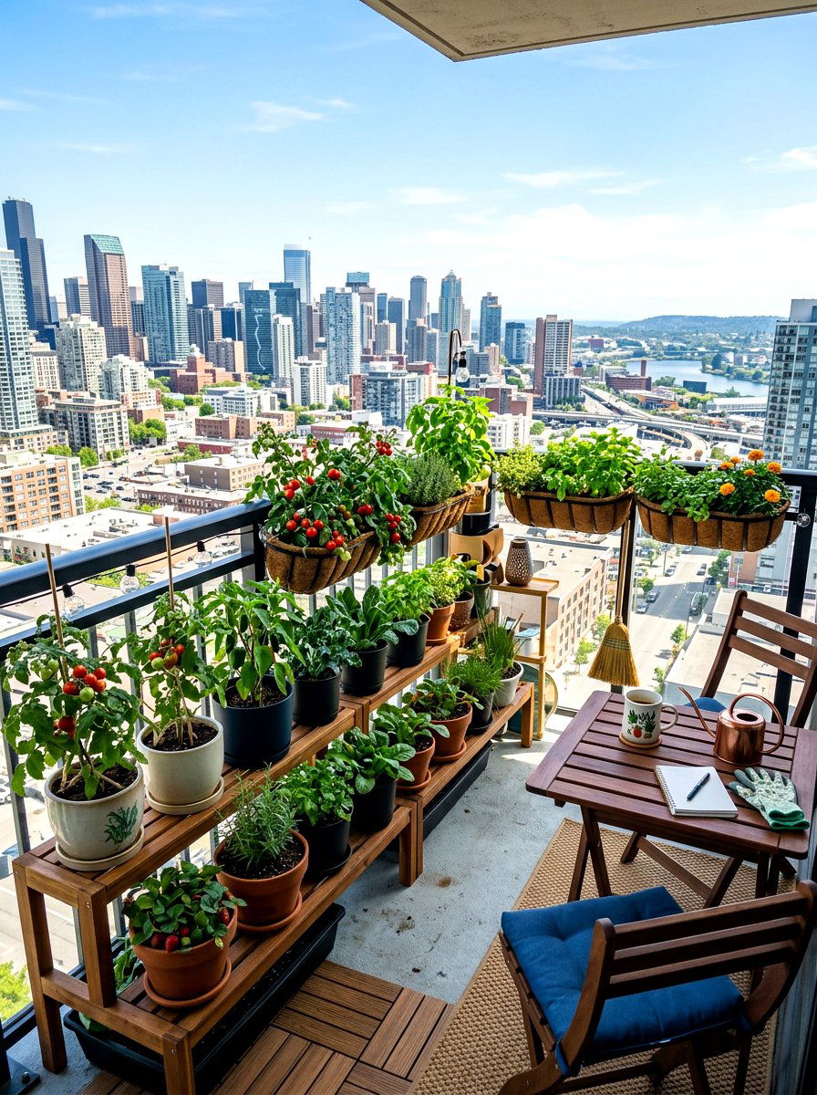 Balcony Vegetable Garden - 30 organic vegetable garden ideas