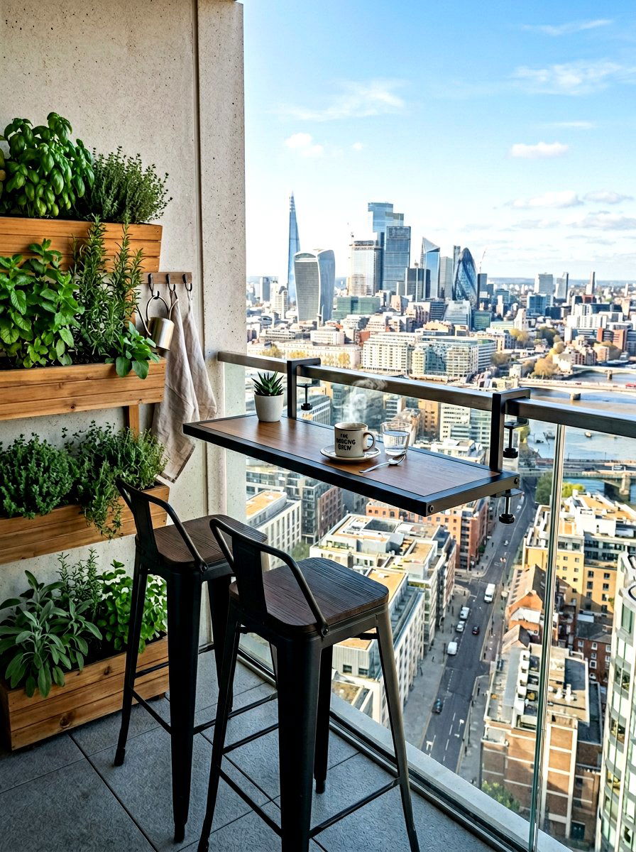Balcony coffee corner - 30 patio breakfast area ideas