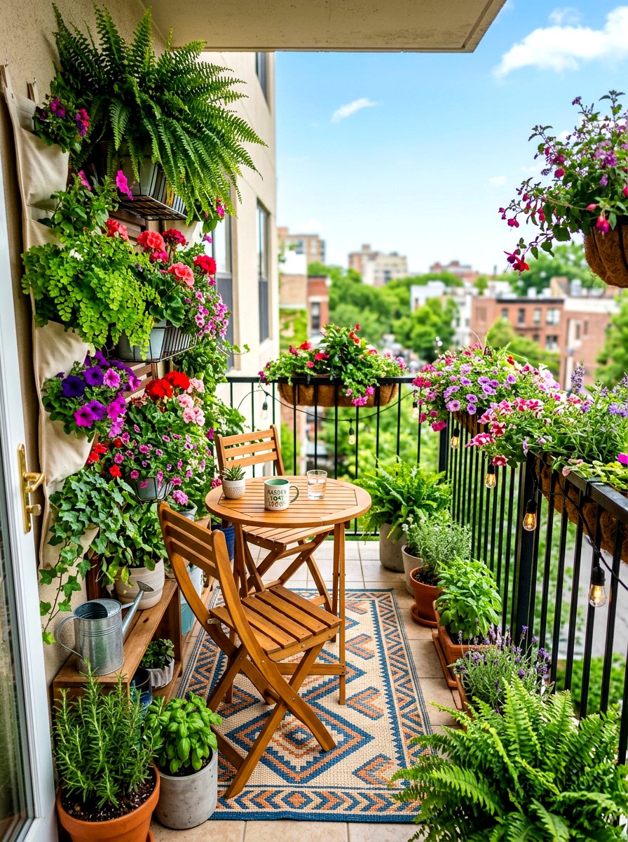 Balcony garden retreat - 30 viral apartment decor ideas