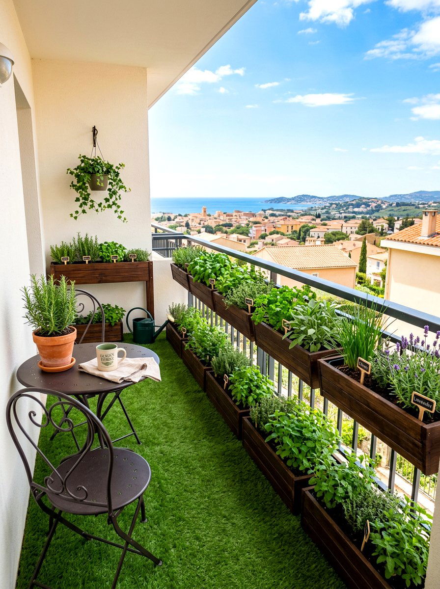 Balcony herb garden - 30 herb garden ideas