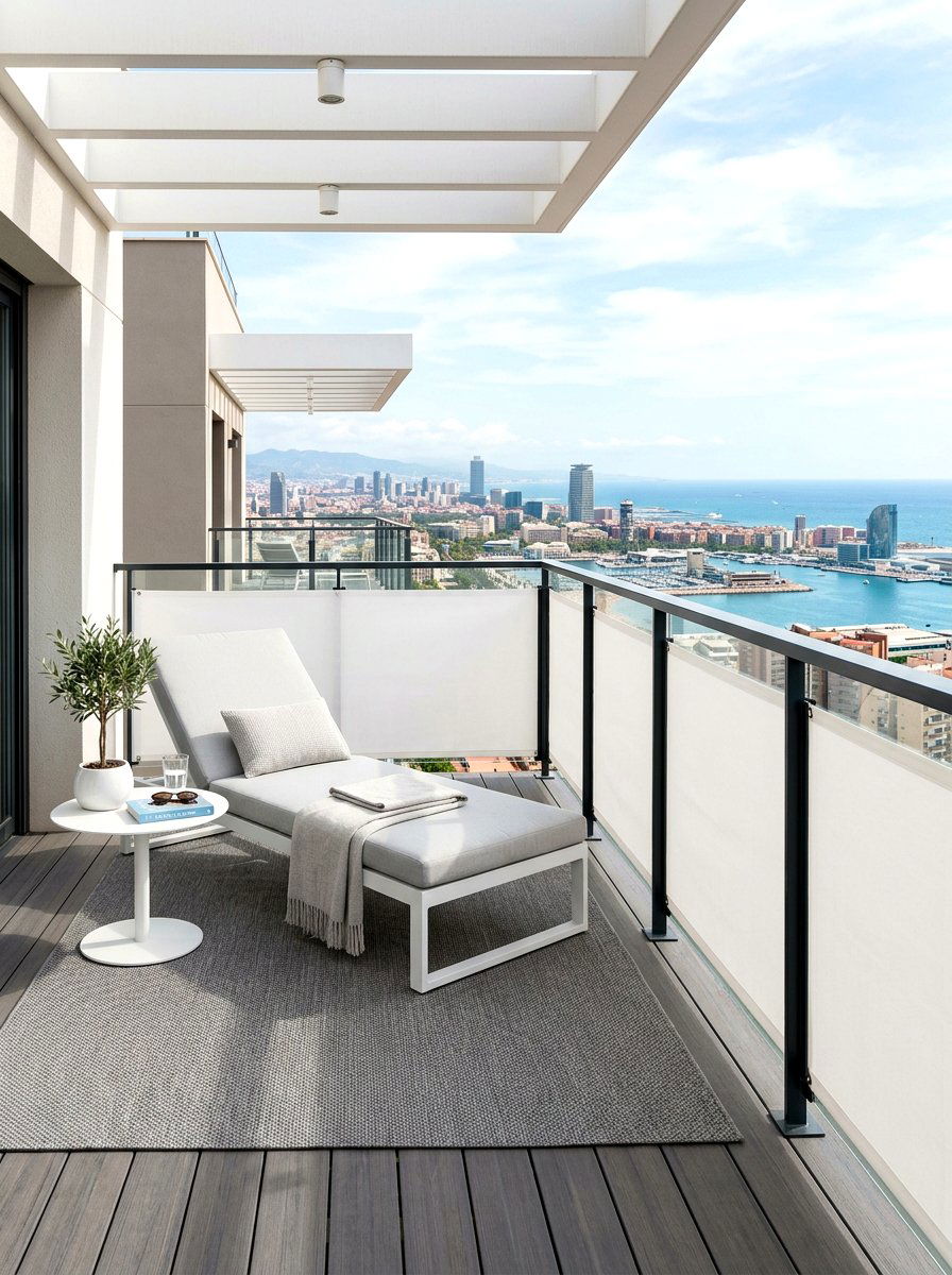 Balcony privacy shield - 30 apartment patio privacy ideas