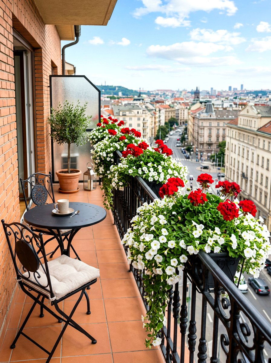 Balcony railing planters - 30 apartment vertical garden ideas
