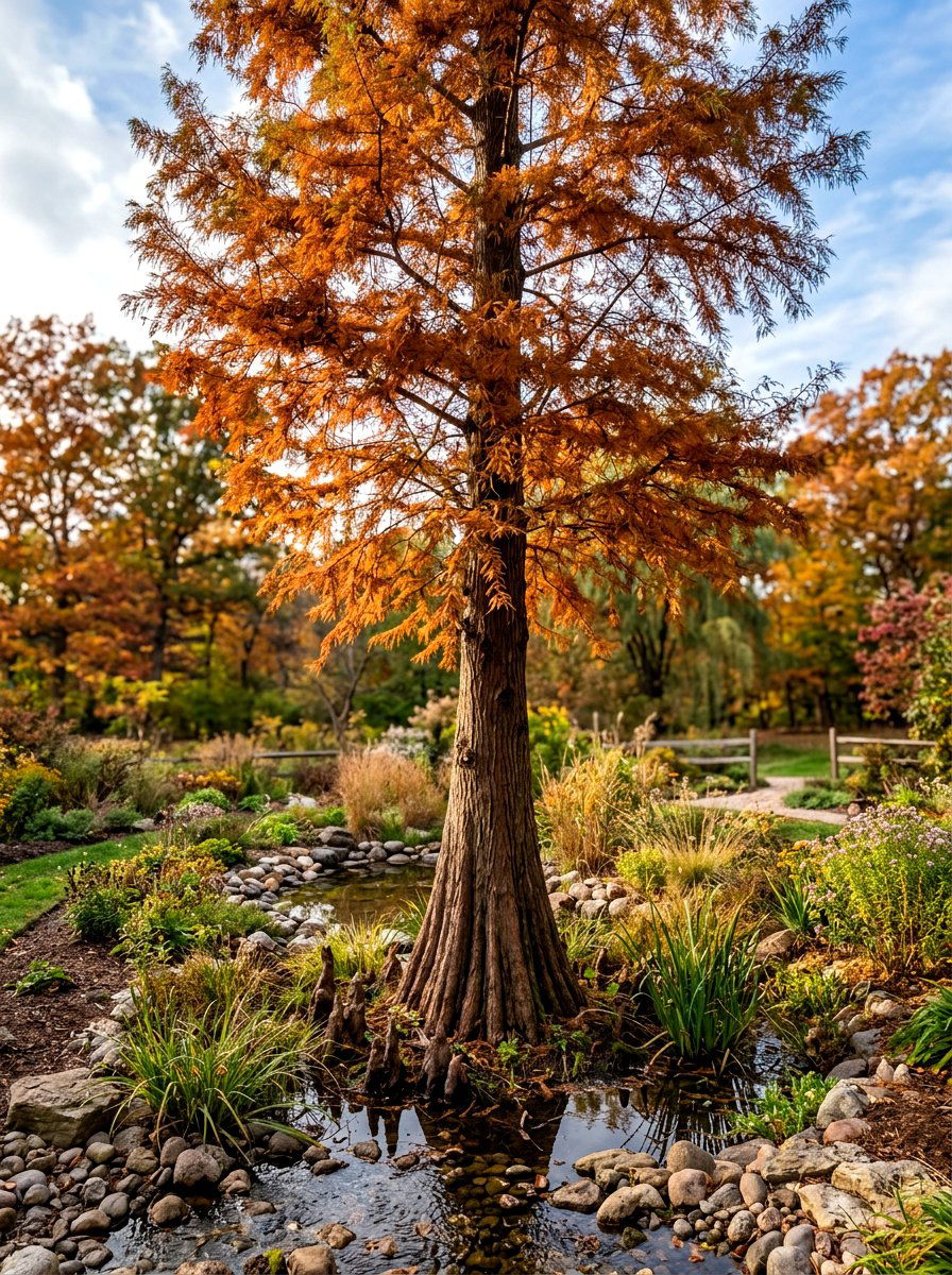 Bald Cypress Tree - 30 backyard shade tree ideas