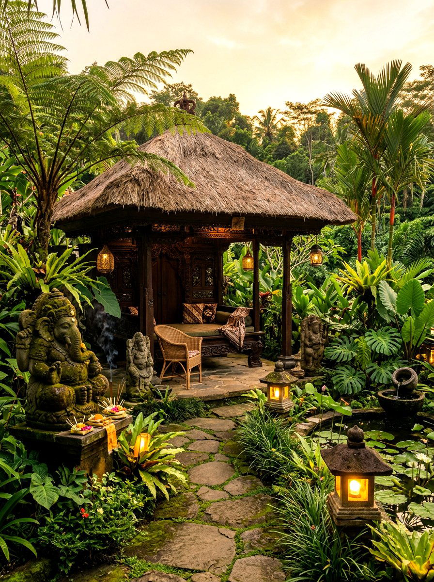 Balinese Inspired Sanctuary - 30 villa patio styling ideas