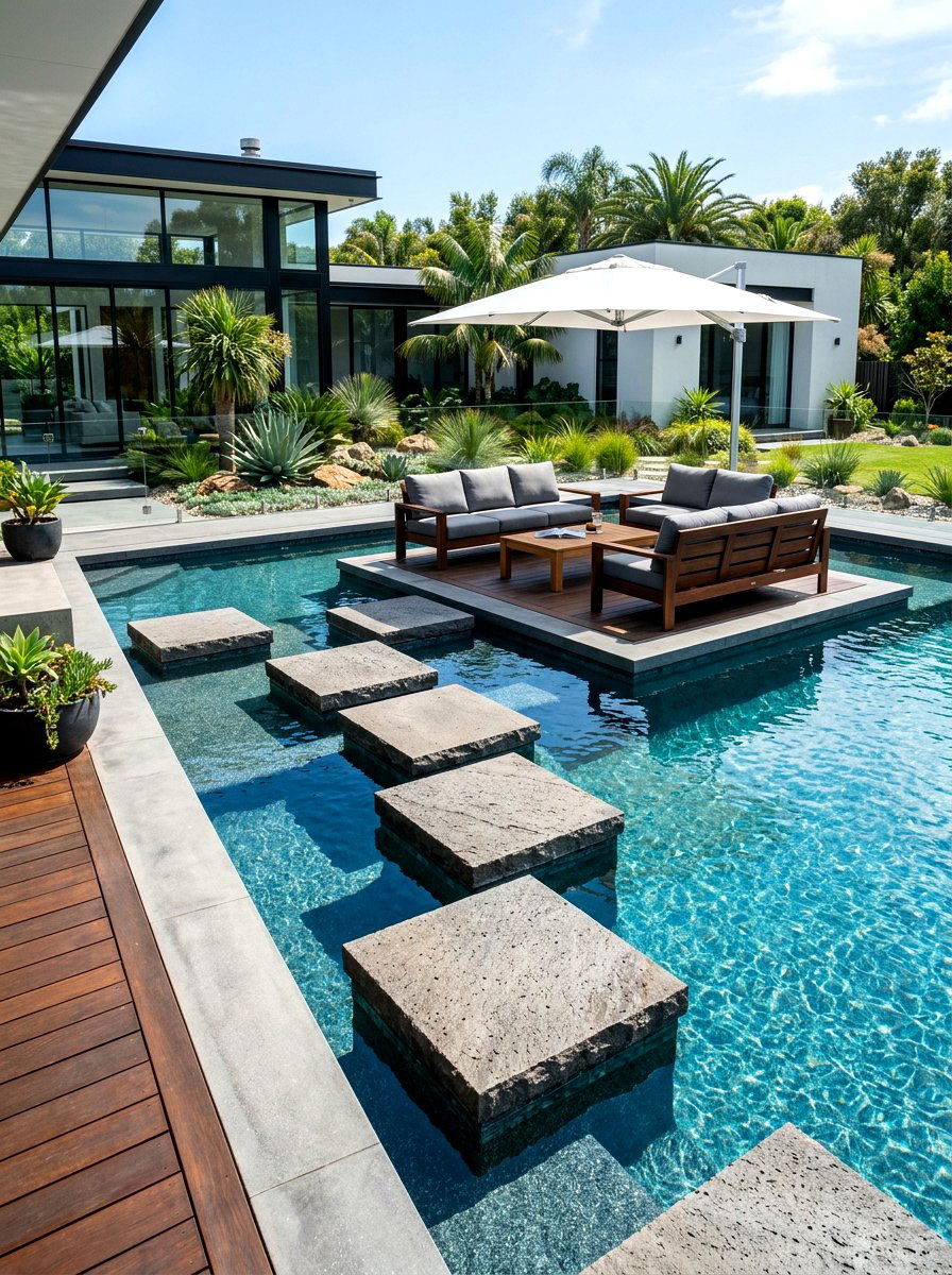 Balinese style gazebo - 30 resort style backyard lounge ideas