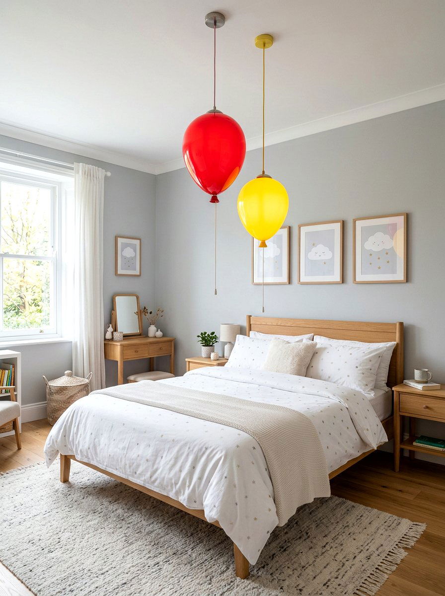 Balloon shaped pendant light bedroom - 30 circuscore home decor ideas