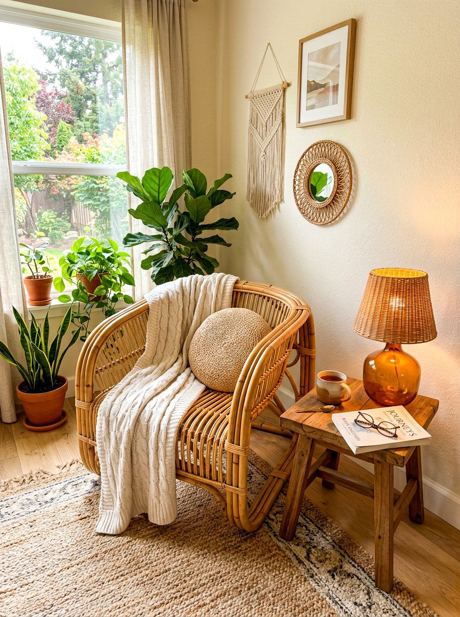 Bamboo Accent Chair - 30 bamboo home decor ideas