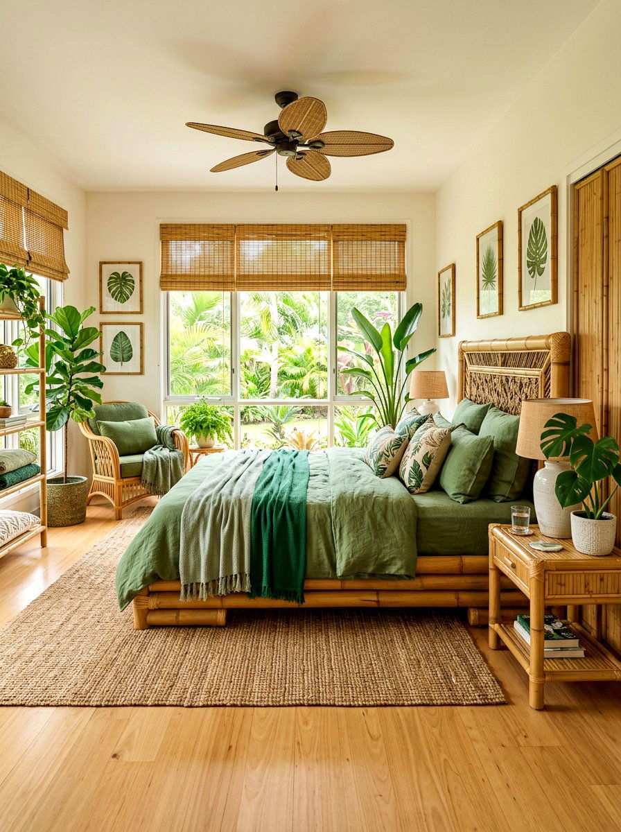 Bamboo Accents - 30 spring bedroom refresh ideas