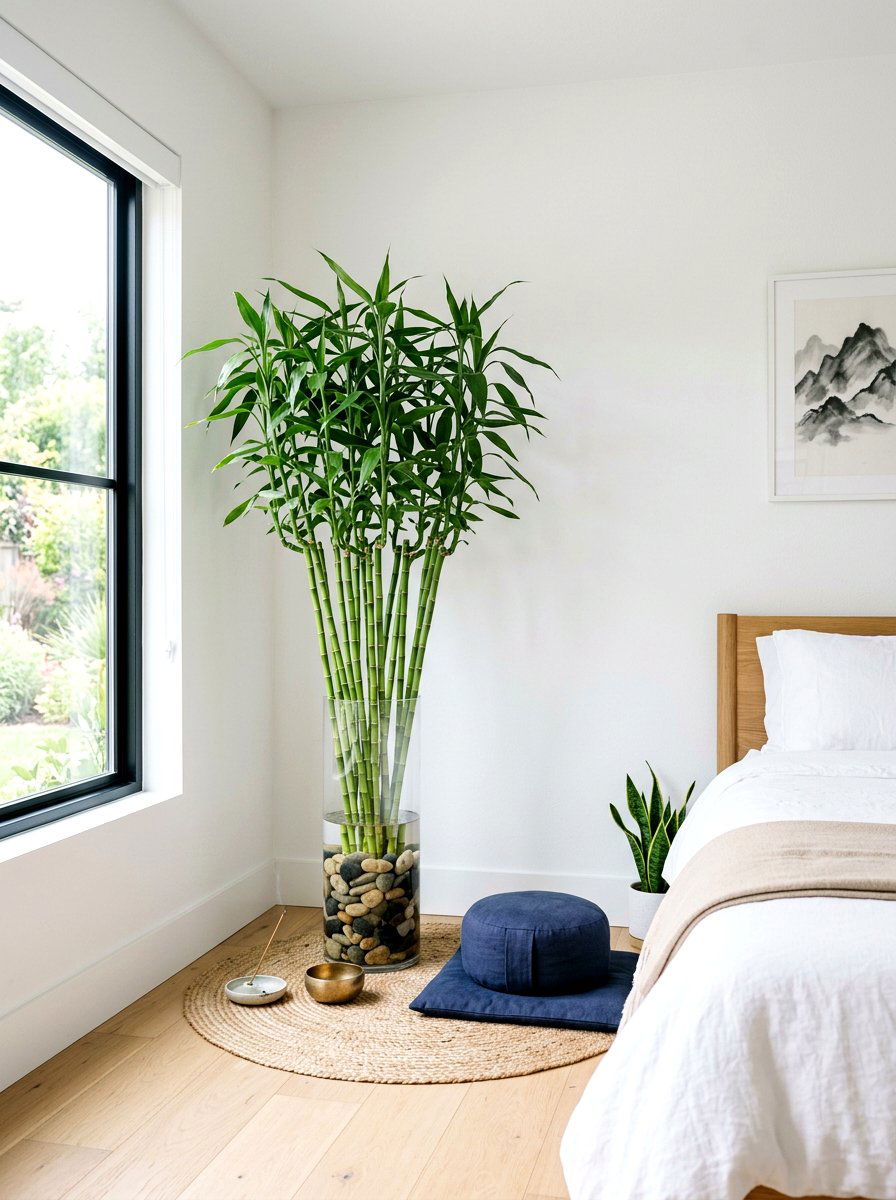 Bamboo Bedroom Plant Corner - 30 bedroom plant corner ideas
