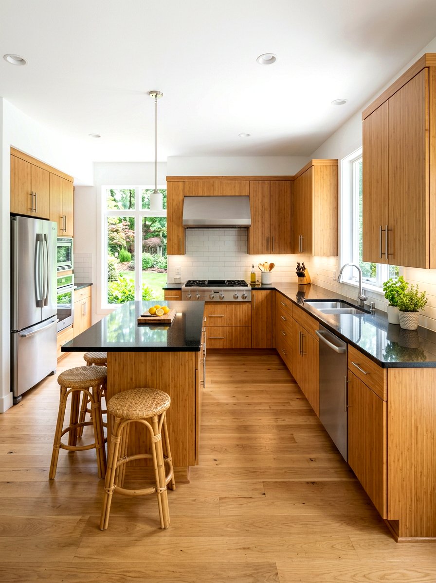 Bamboo Cabinet - 30 bamboo home decor ideas