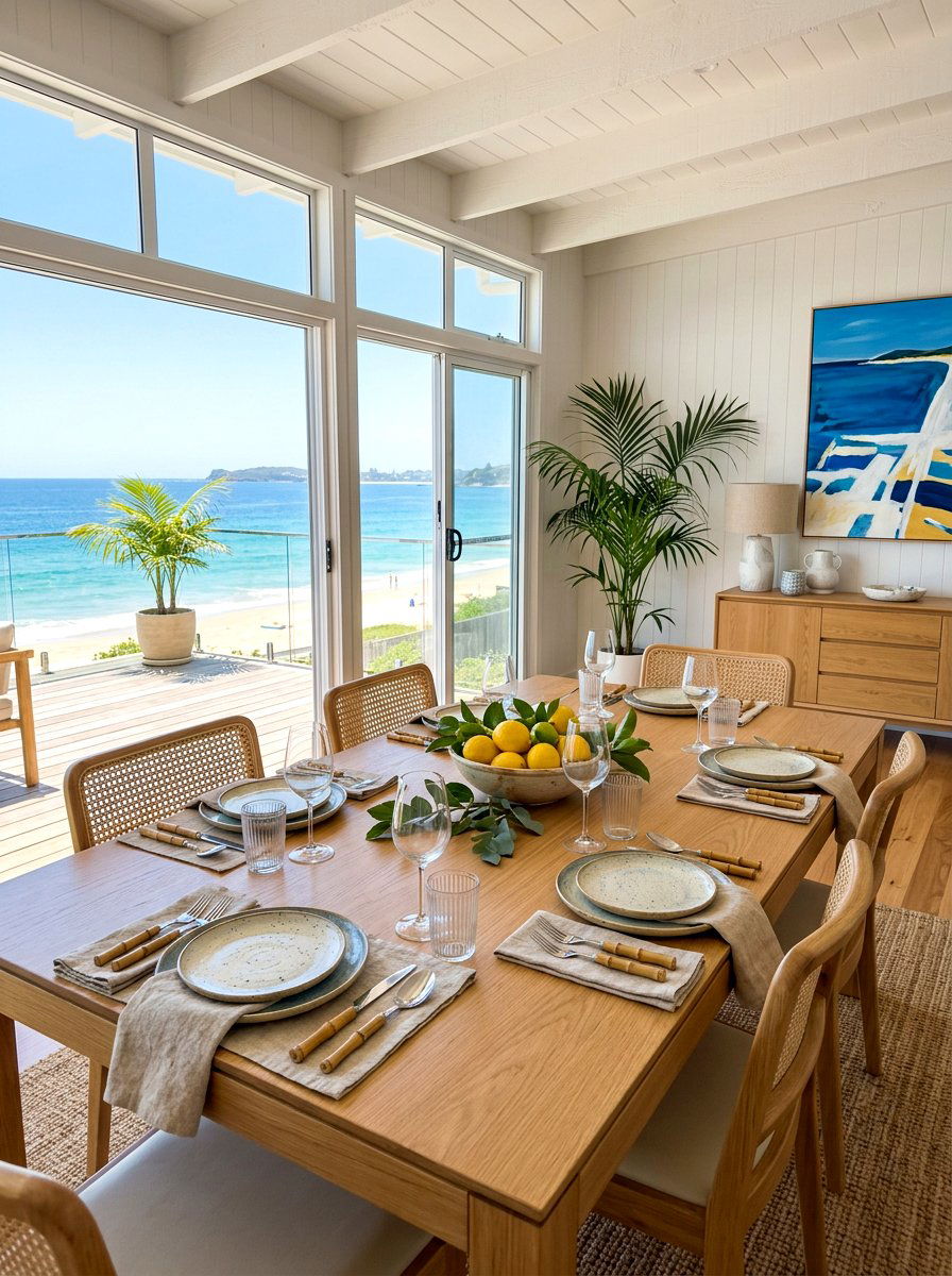 Bamboo Cutlery Set - 30 coastal table decor ideas
