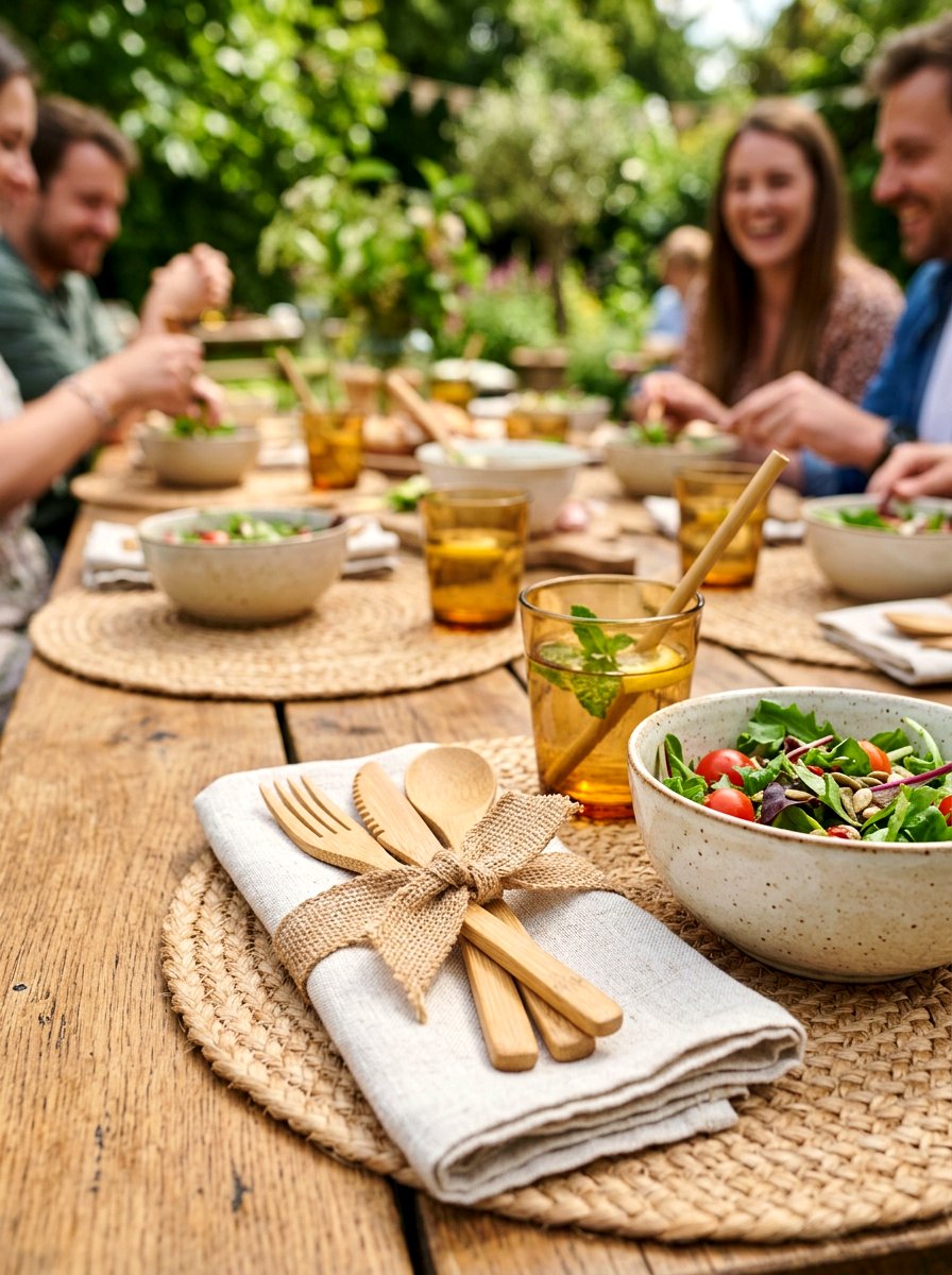Bamboo Cutlery Set - 30 picnic party decor ideas