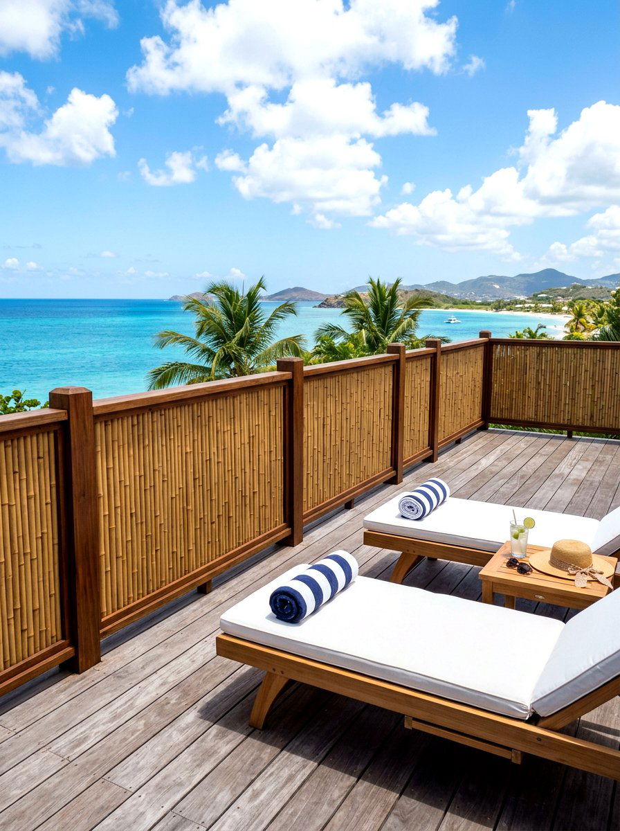 Bamboo Deck Privacy Shield - 30 bamboo privacy screen ideas