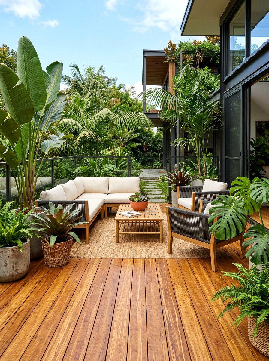 Bamboo Decking - 30 patio flooring ideas