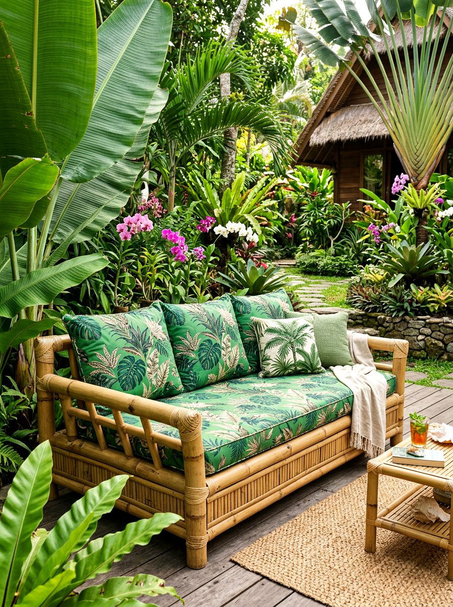 Bamboo Eco Garden Daybed - 30 luxury sun lounger ideas