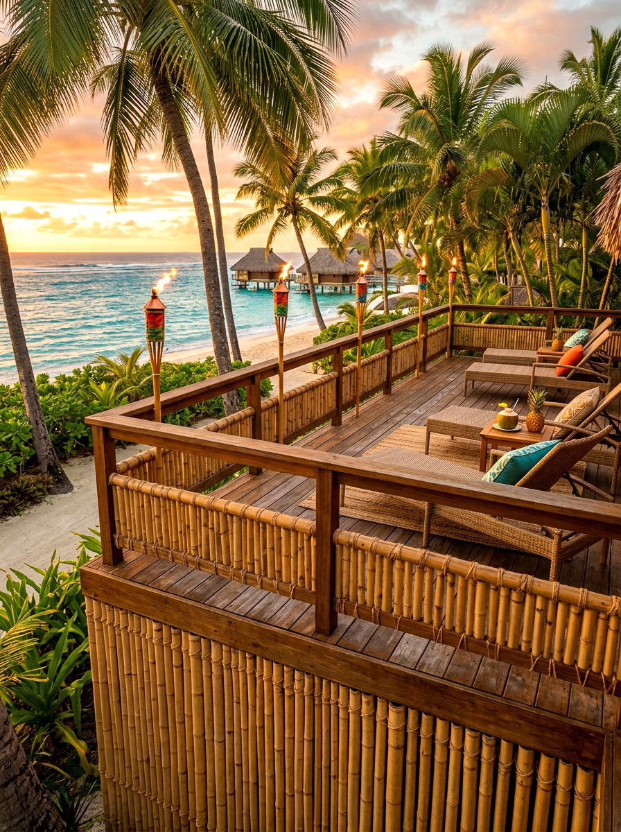 Bamboo Fence Skirting - 30 deck skirting ideas