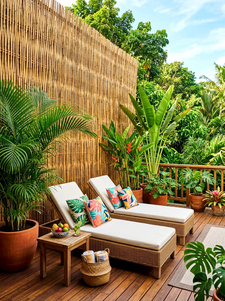 Bamboo Fencing For Deck - 30 deck privacy wall ideas