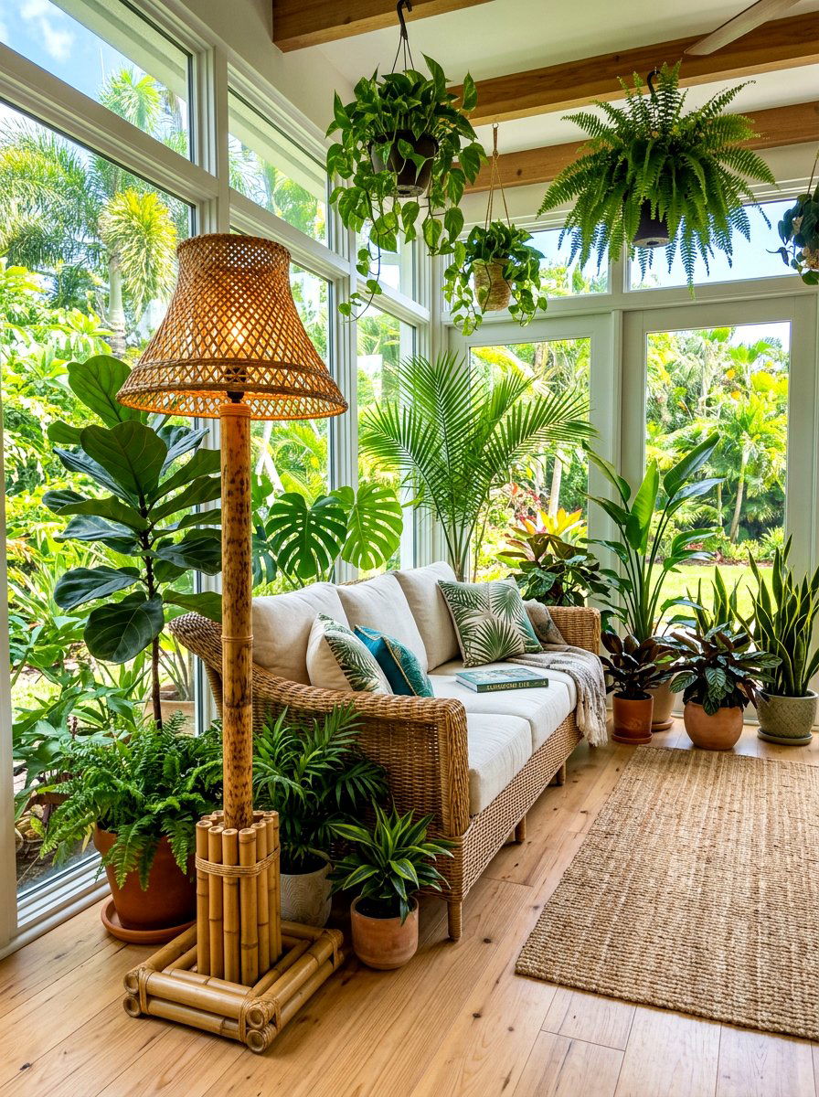 Bamboo Floor Lamp - 30 collected lamp lighting ideas