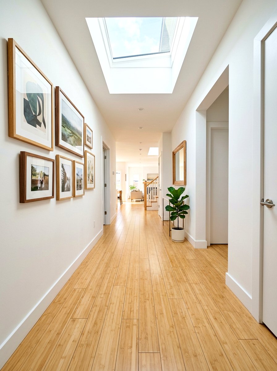 Bamboo Flooring Hallway - 30 biophilic interior design ideas