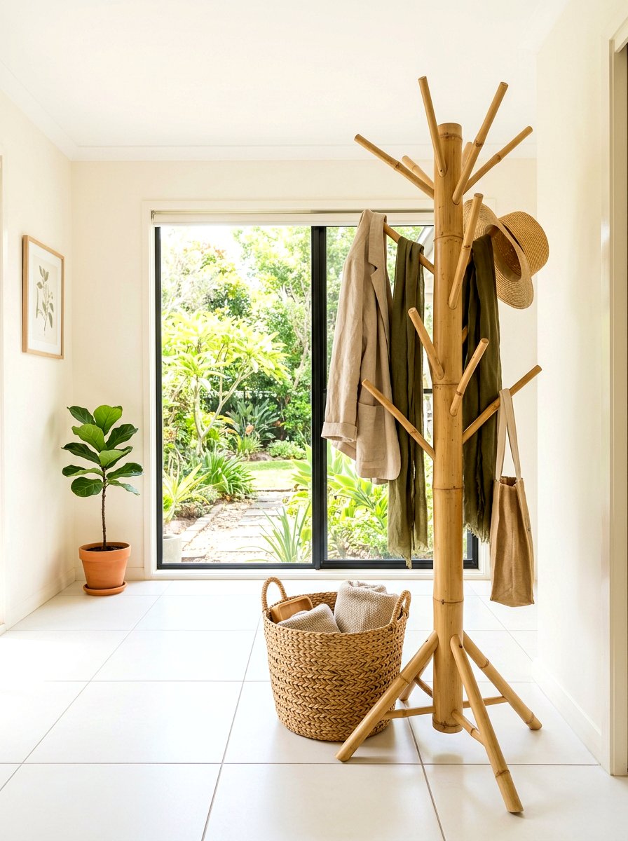 Bamboo Freestanding Tree - 30 coat rack ideas