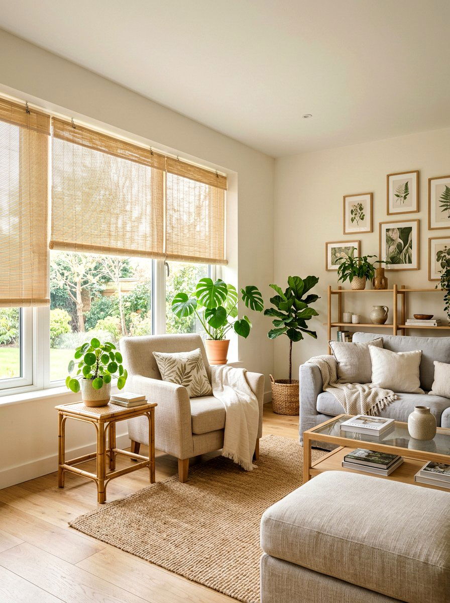 Bamboo Living Room Accents - 30 Japandi living room ideas