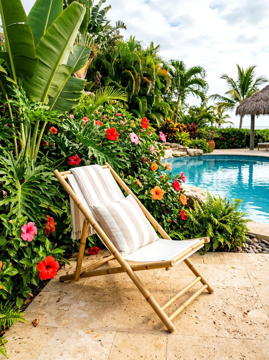 Bamboo Lounge Chair - 30 poolside furniture ideas