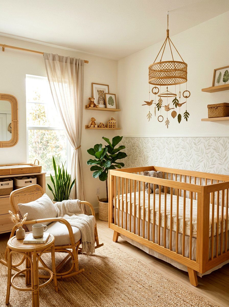 Bamboo Nursery Accents - 30 sustainable nursery ideas
