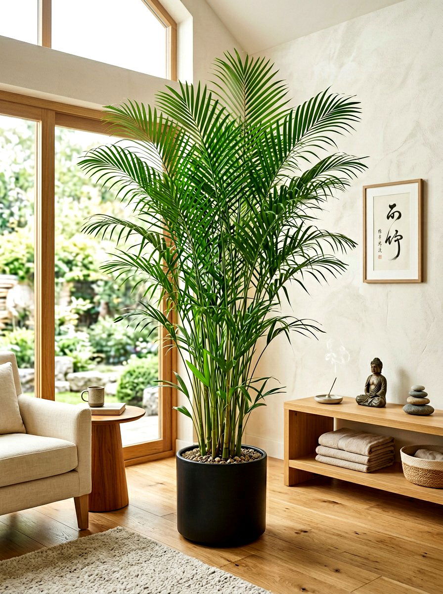 Bamboo Palm Indoor - 30 sunroom plant ideas