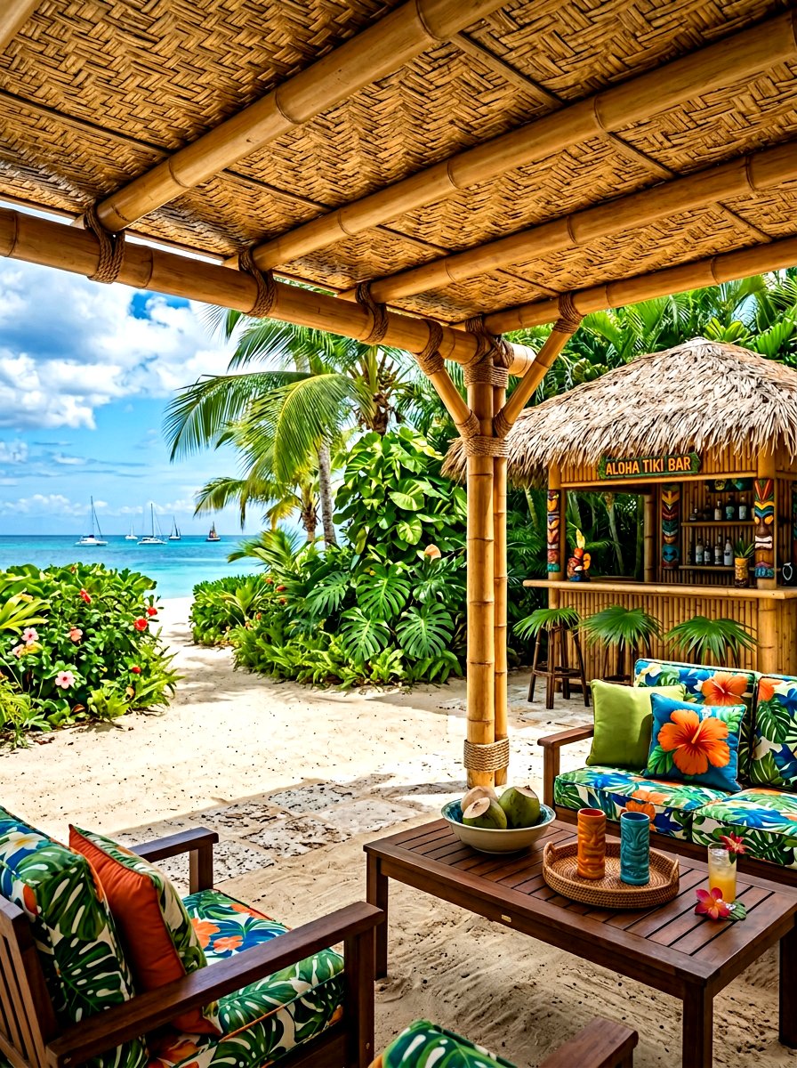 Bamboo Patio Shade - 30 attached patio cover ideas