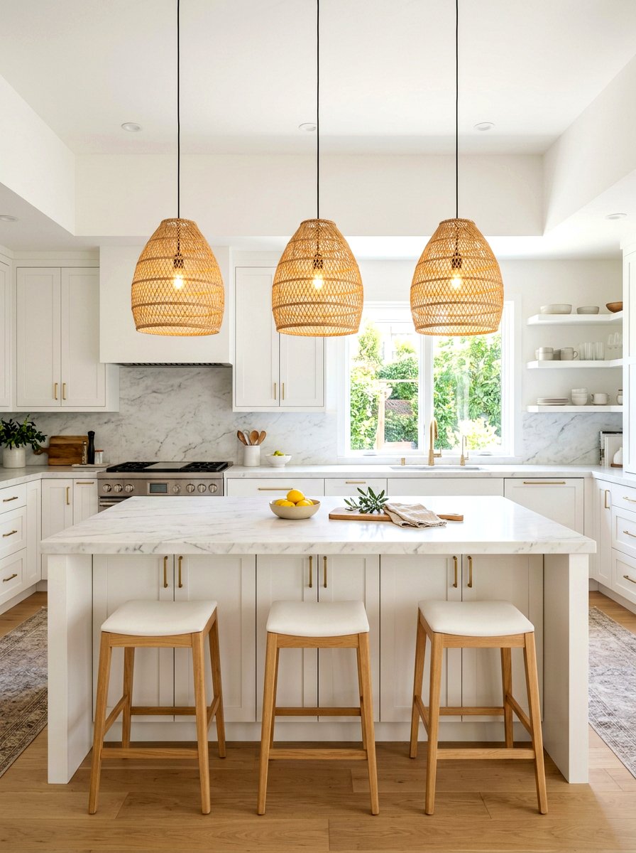 Bamboo Pendant Light - 30 bamboo home decor ideas