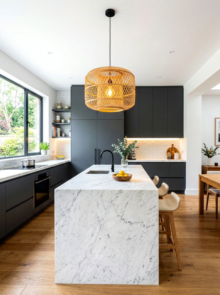 Bamboo Pendant - 30 woven pendant ideas