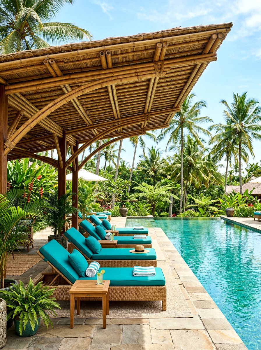 Bamboo Pergola Roof - 30 pergola shade ideas