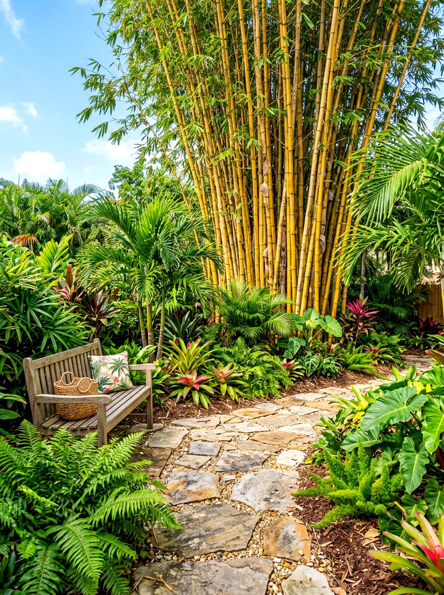 Bamboo Privacy Wall - 30 decorative privacy screen ideas
