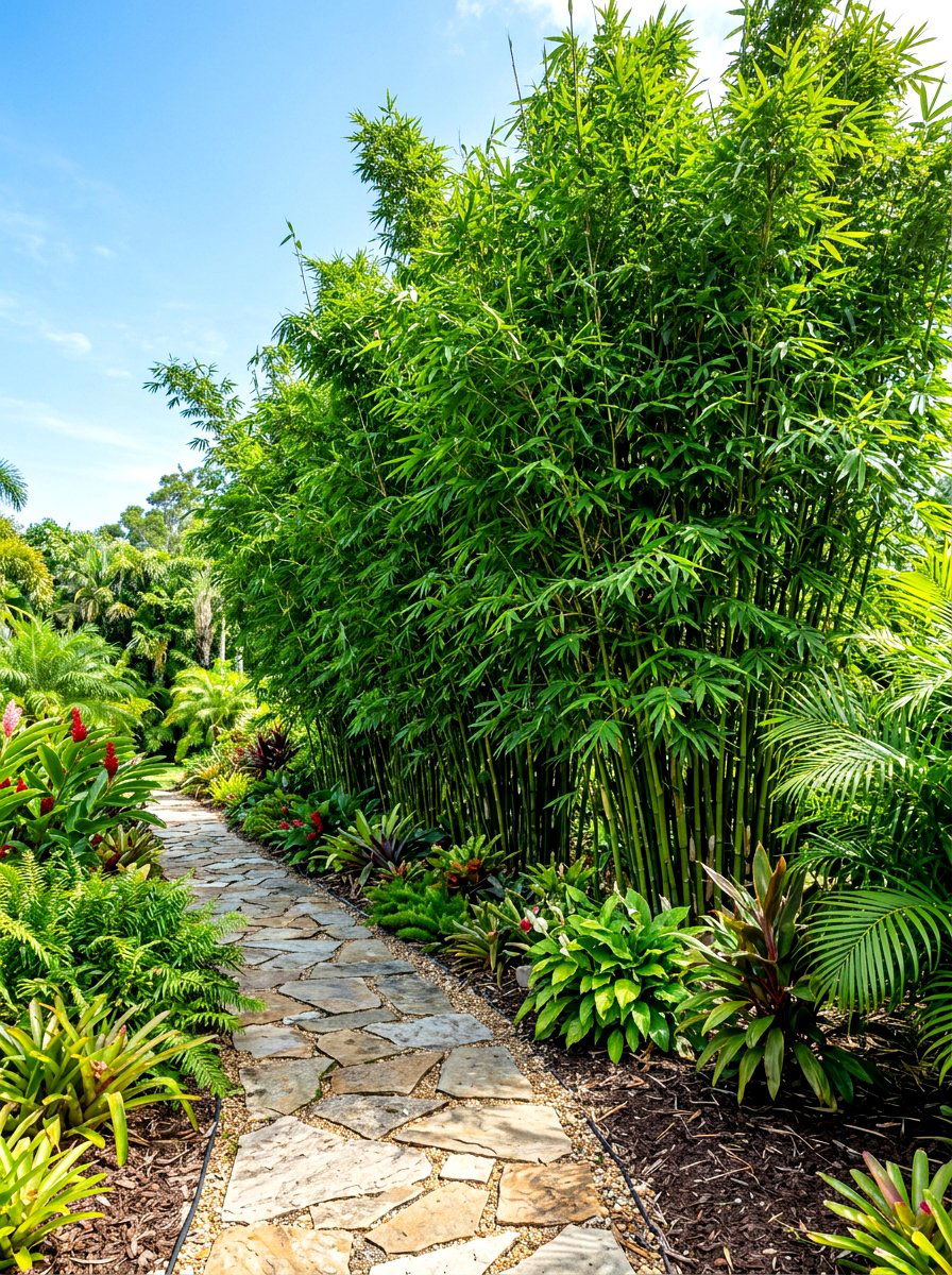 Bamboo Screen Planting - 30 Japanese garden ideas