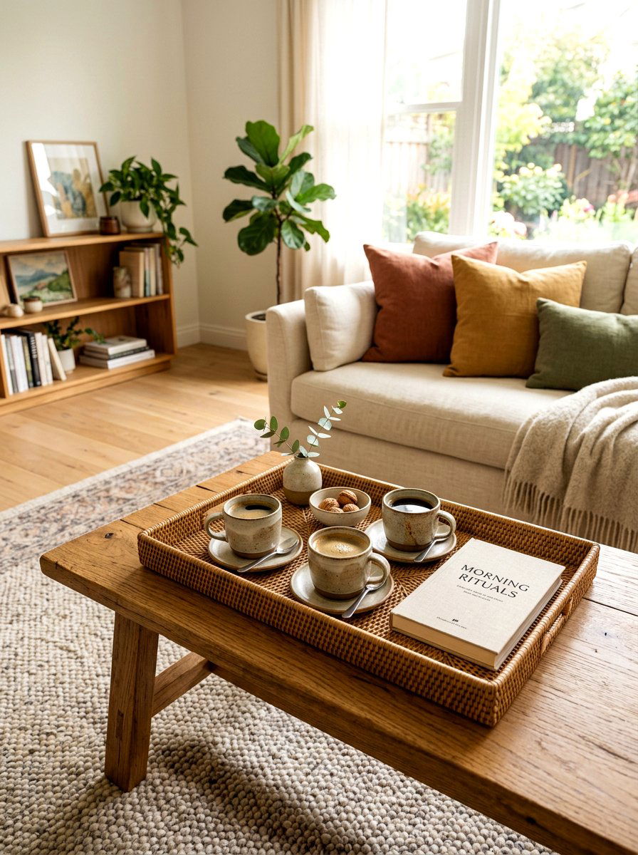 Bamboo Serving Tray - 30 bamboo home decor ideas