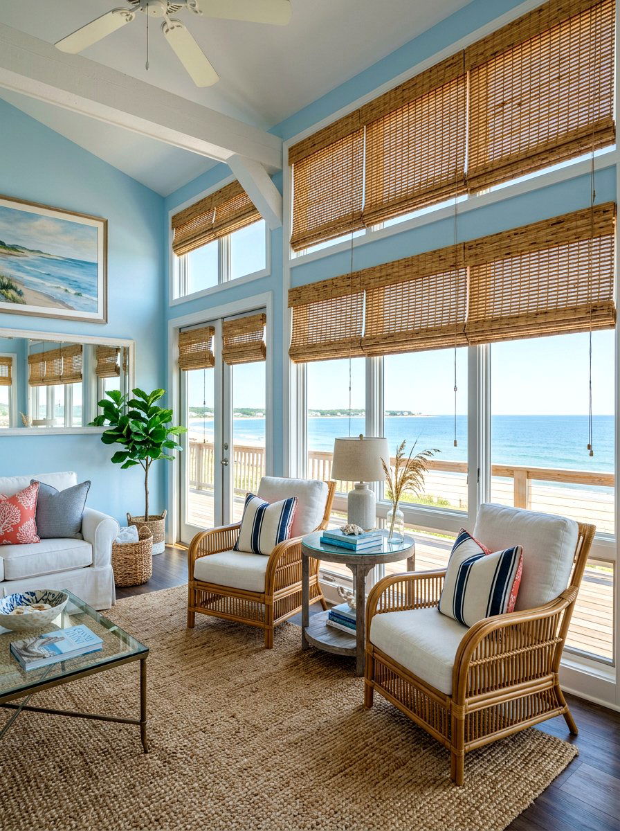 Bamboo Shades - 30 window treatment ideas