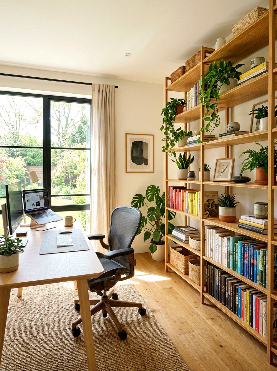 Bamboo Shelf - 30 bamboo home decor ideas