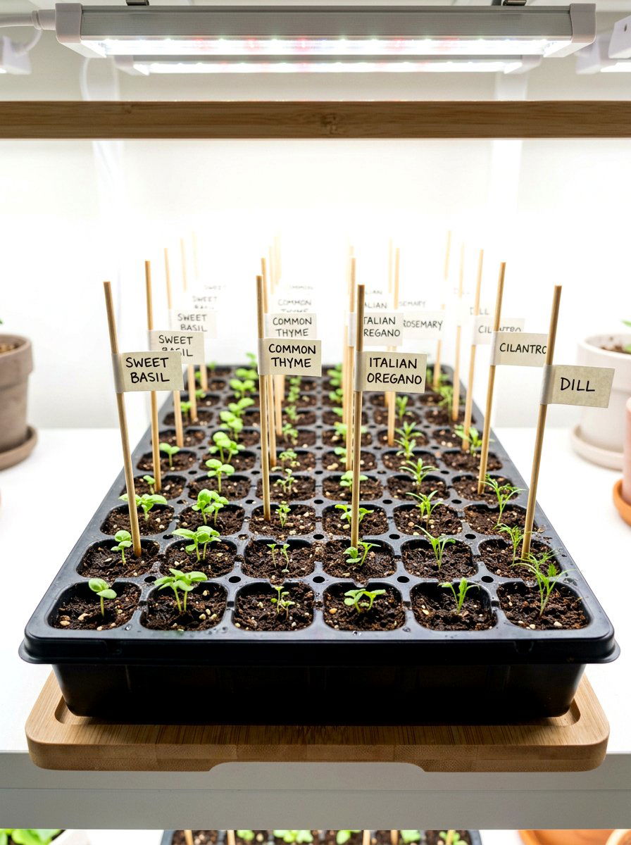 Bamboo Skewer Label - 30 herb garden marker ideas