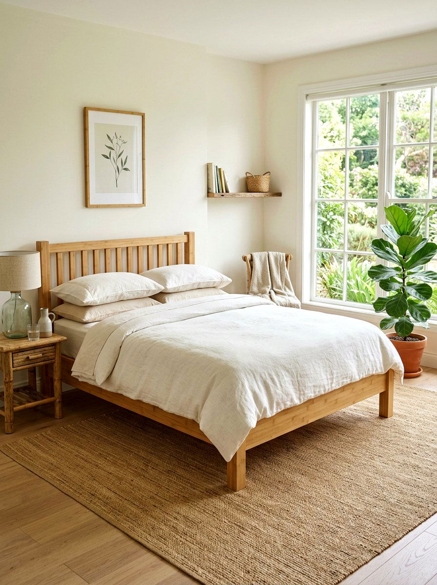Bamboo Sustainable Bed Frame - 30 platform bed ideas