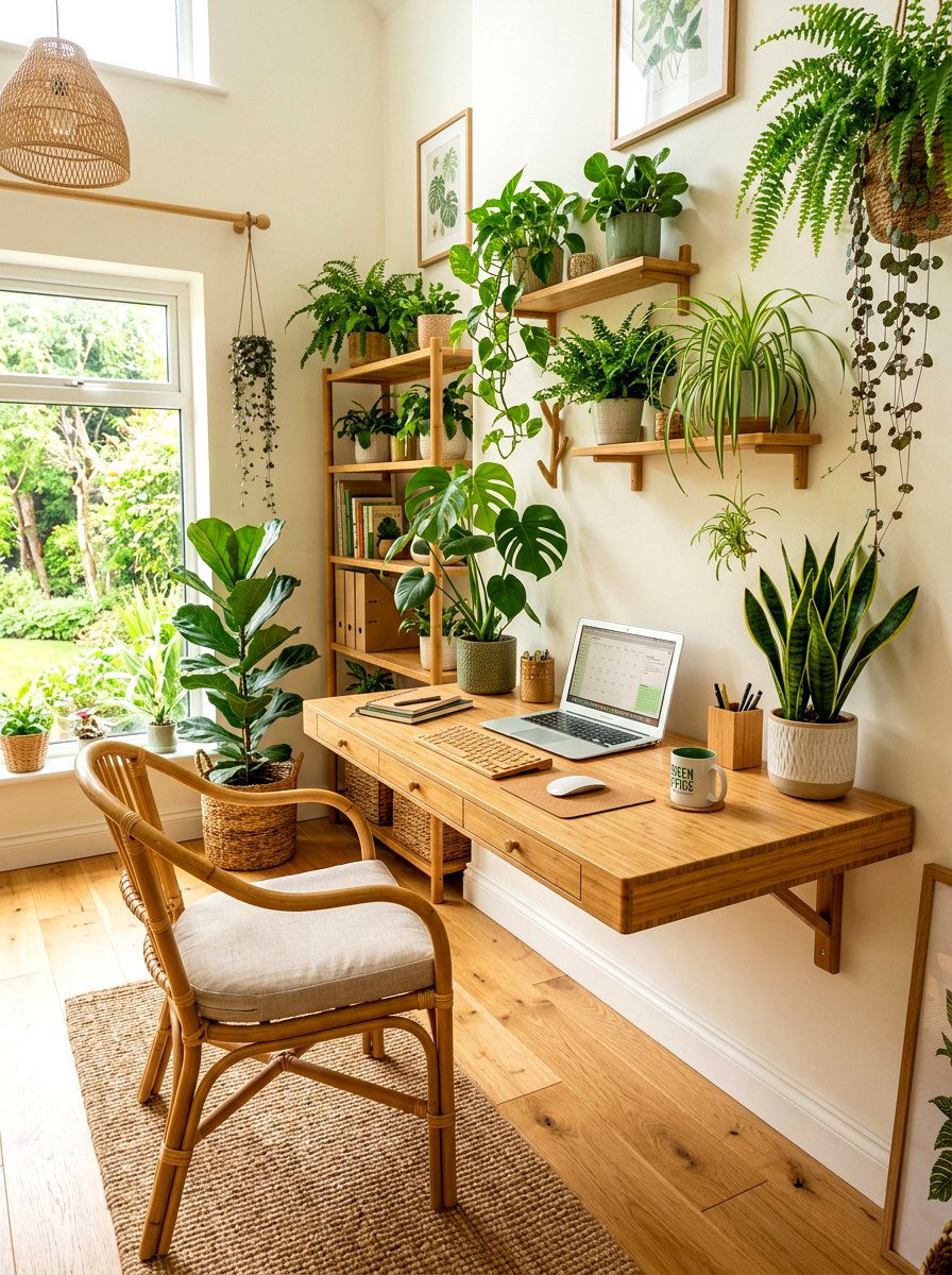 Bamboo Wall Desk - 30 wall desk ideas