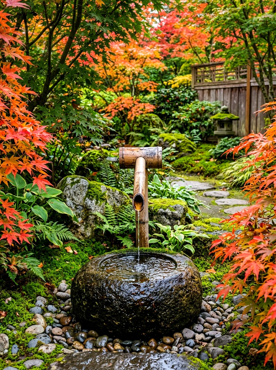 Bamboo Water Bird Bath - 30 bird bath ideas