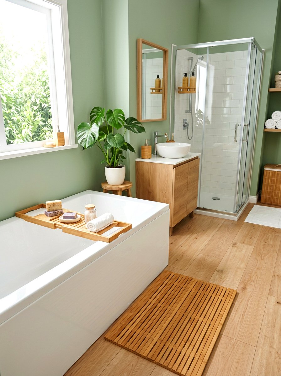 Bamboo bathroom accessories - 30 serene bathroom decor ideas