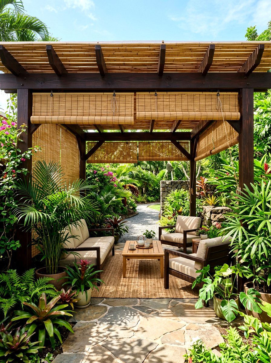 30 Pergola Privacy Curtain Ideas for Cozy Outdoor Evenings
