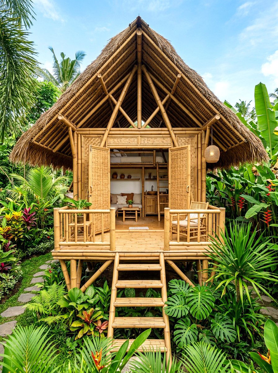 Bamboo tiny house - 30 tiny house ideas