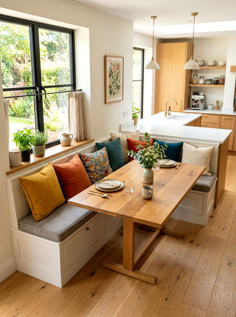 Banquette Seating Open Concept - 30 open plan dining room ideas