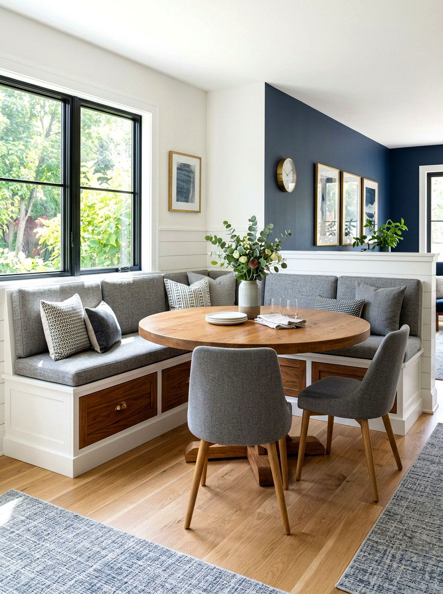 Banquette with storage - 30 dining room storage ideas